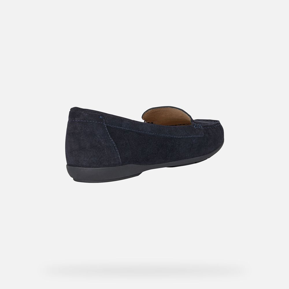 Geox Bayan Loafers Lacivert - Annytah - UPK-645319